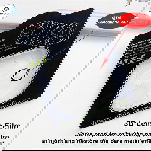 اسكرينة حماية كاميرا قطعة واحدة كاملة آيفون Image 6 Preview