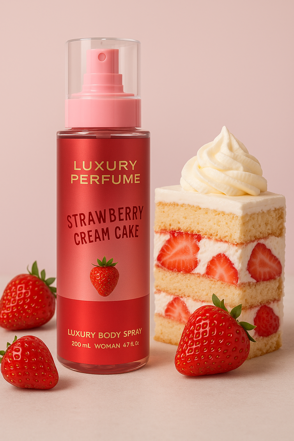 strawberry cream cake by luxury  Image 2 Preview