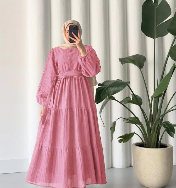 فستان كتان إسباني – أناقة عملية ولمسة راقية Image 4 Preview