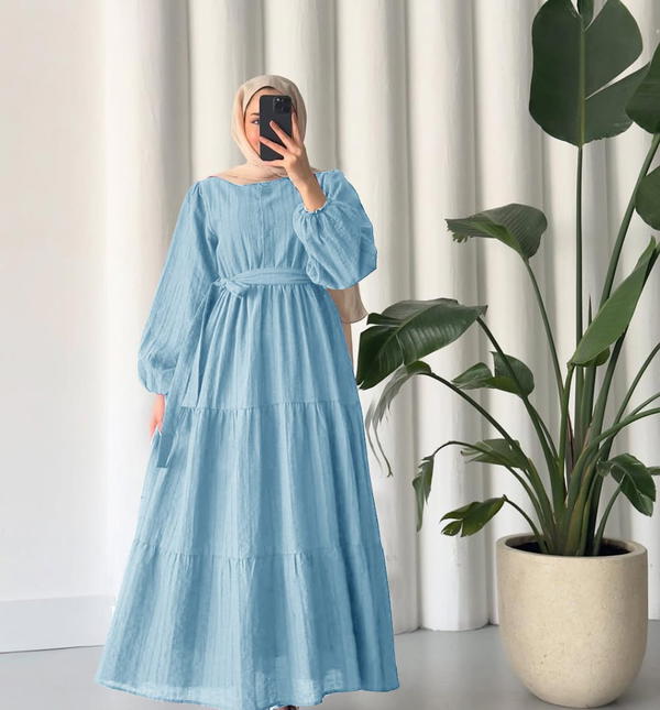 فستان كتان إسباني – أناقة عملية ولمسة راقية Image 5 Preview