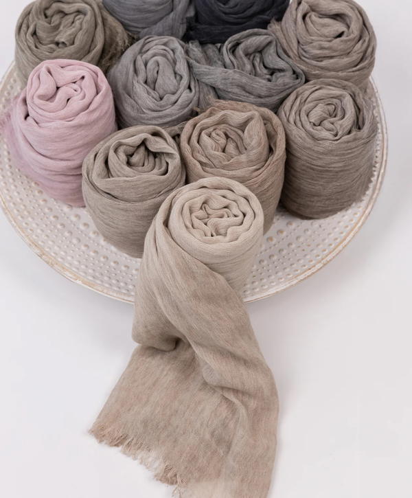 MARBLE LINEN SCARF Image 1 Preview