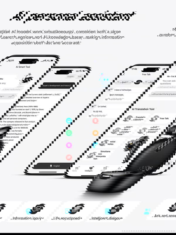 ايربود ترجمة فورية EQ100 ANC  Image 4 Preview