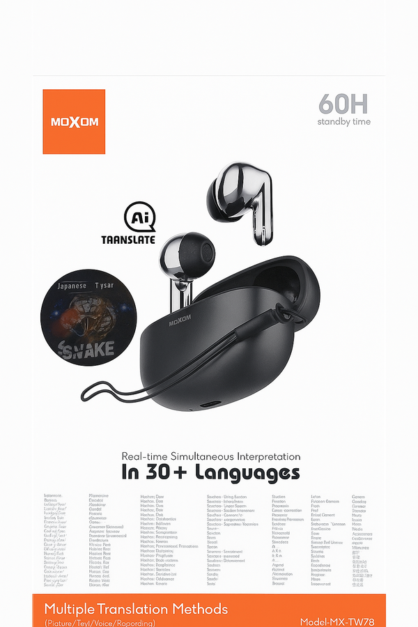 ايربود+ترجمة تلقائية 30 لغة MOXOM TW78 Image 1 Preview