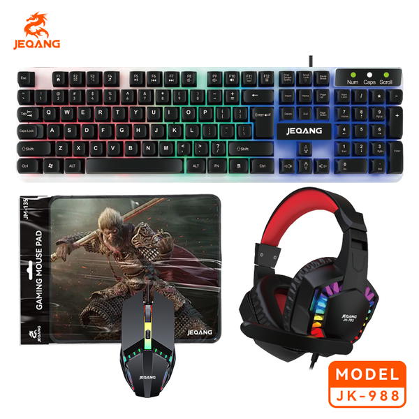 بكج كامل گيمنك كيبورد سماعة ماوس وباد Image 2 Preview