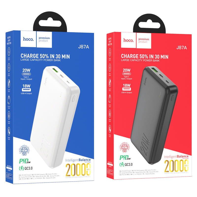 بور بنك hoco 20000mah PD20w J87A Preview Image