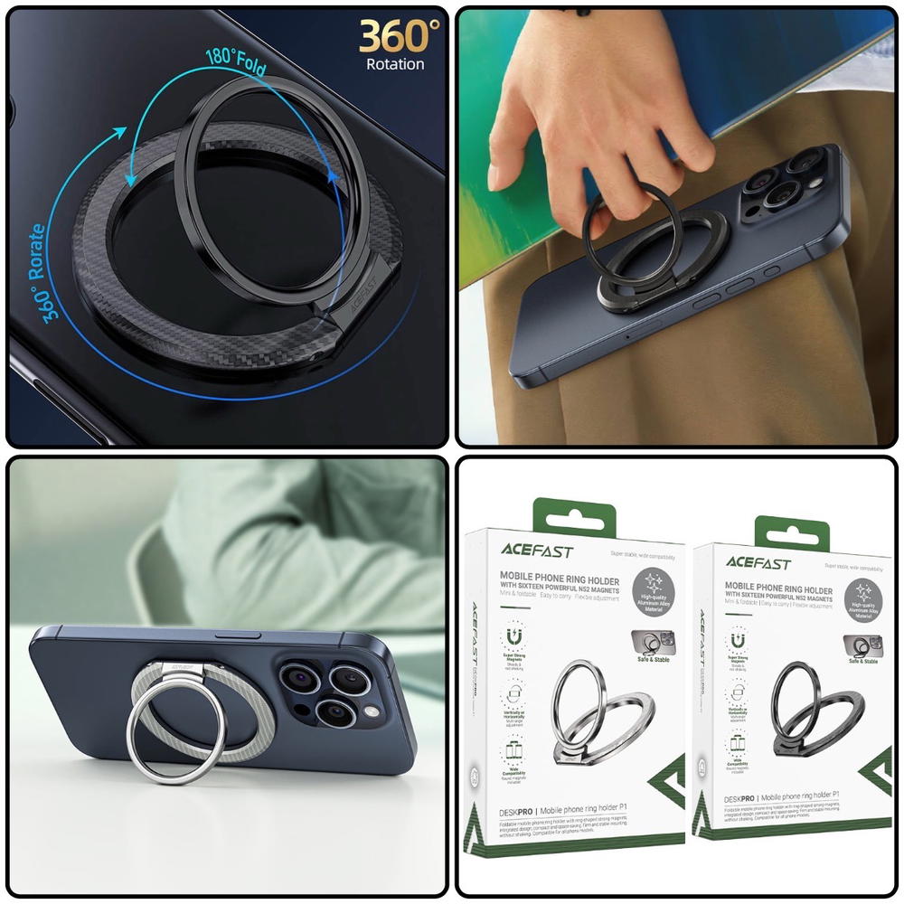 حلقة وستاند موبايل ماك سيف ACEFAST P1 Preview Image