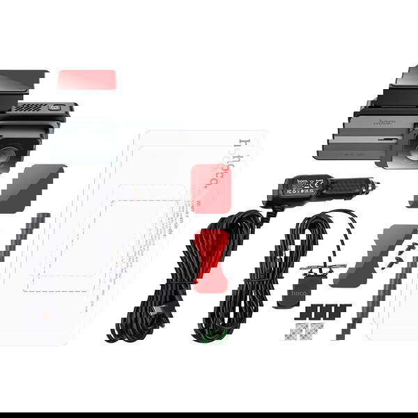 كاميرا مراقبة للسيارة hoco DV12 قطعتين امامية وخلفية Image 3 Preview