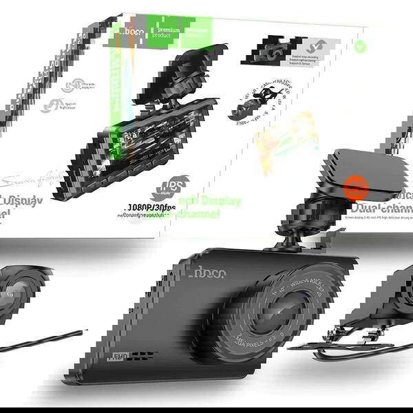 كاميرا مراقبة للسيارة hoco DV3 قطعتين امامية خلفية Image 1 Preview