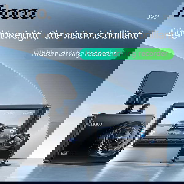 كاميرا مراقبة للسيارة hoco DV3 قطعتين امامية خلفية Image 2 Preview