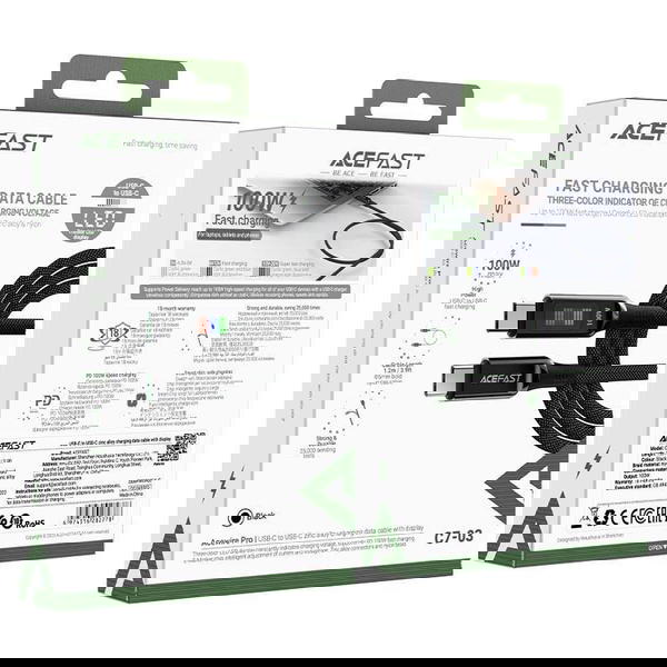 كيبل PD TC-TC 100w شاشة  ACEFAST C7-03 Image 1 Preview