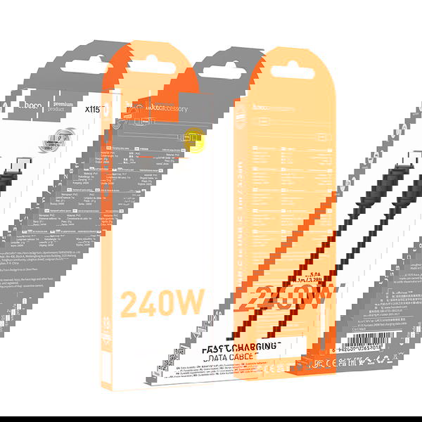 كيبل  TC-TC 240w hoco X115 Image 1 Preview