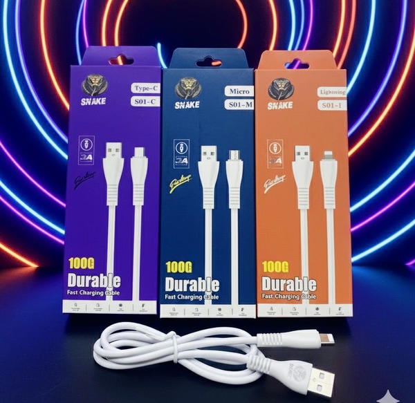 كيبل SNAKE S01 كلكسي ايفون تايب سي Image 1 Preview