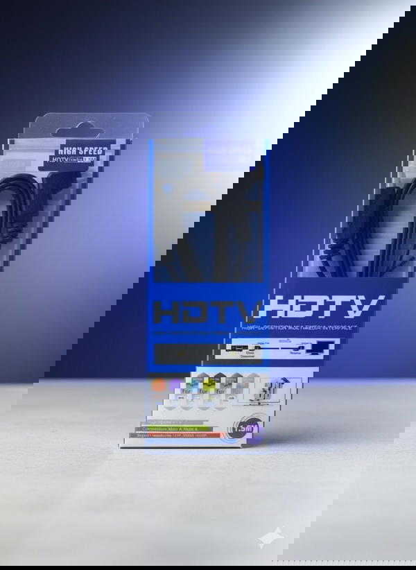 كيبل HDMI بكج حراري شفاف 1.5m Image 1 Preview