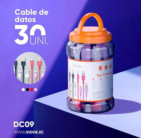 كيبل VIDVIE دبة اصلي متوفر تايب سي+ايفون Image 1 Preview