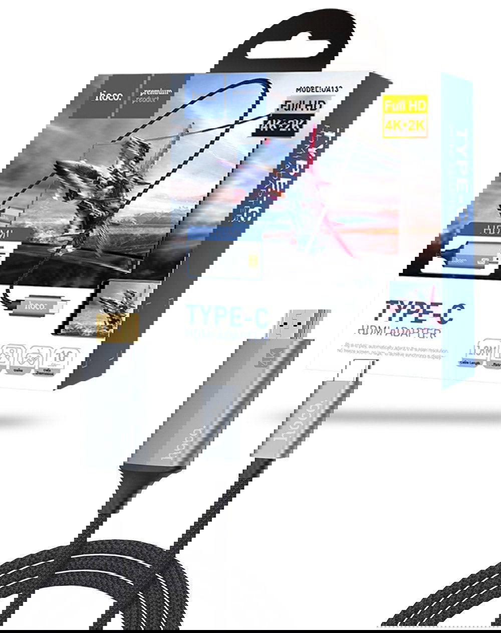 كيبل عرض HDMI تايب سي HOCO UA13 Preview Image