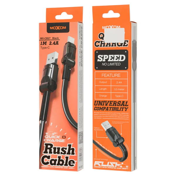 كيبل اصلي MOXOM CB277 كلكسي ايفون تايب سي Image 1 Preview