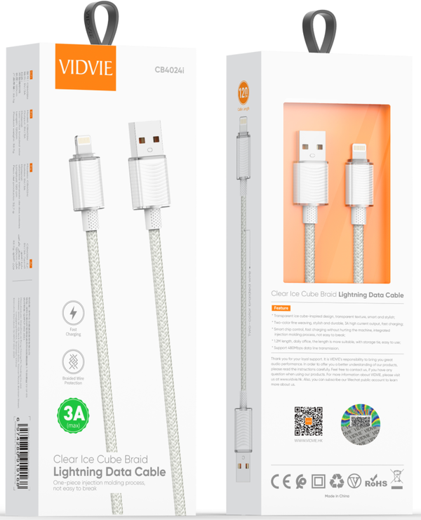 كيبل ايفون VIDVIE 4024 USB Image 1 Preview