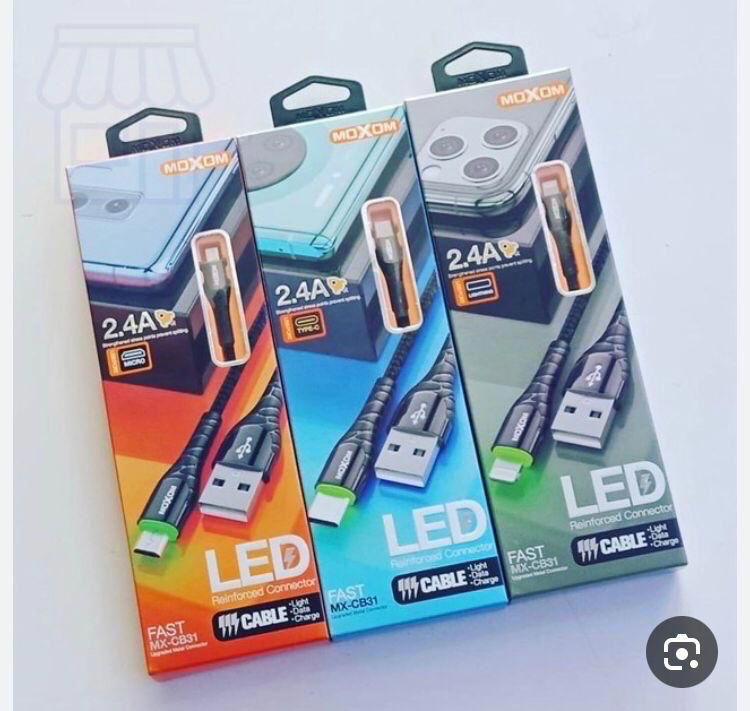 كيبل ضوئي MOXOM CB31 كلكسي ايفون تايب سي Preview Image