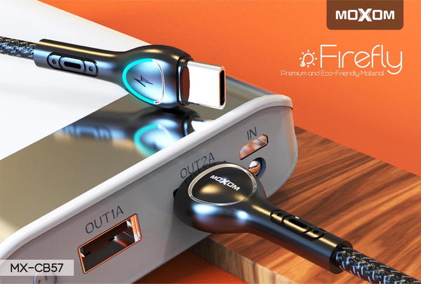 كيبل ضوئي MOXOM CB57 كلكسي ايفون تايب سي Image 2 Preview