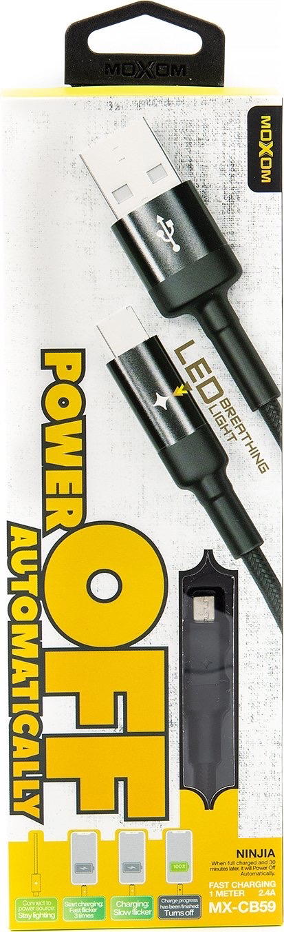 كيبل ضوئي MOXOM CB59 يفصل شحن عند امتلاء البطارية Preview Image