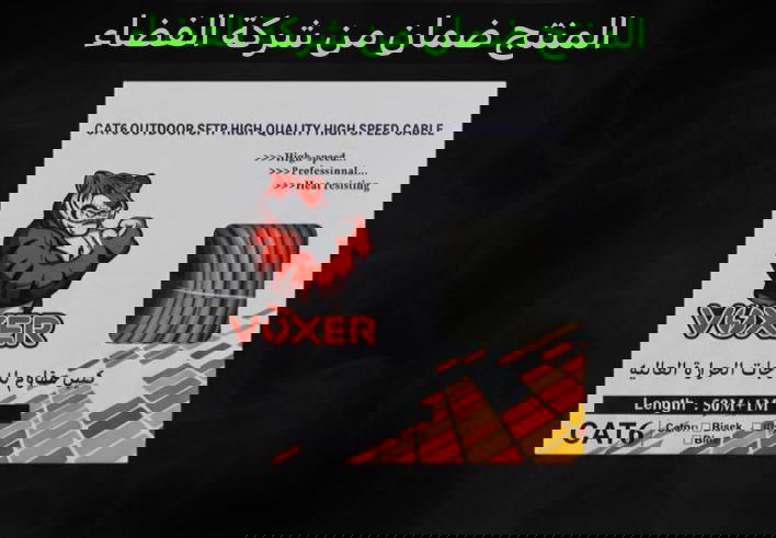 كيبل راوتر CAT6 ماركة VOXER 50m Preview Image