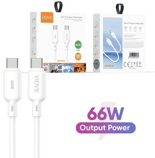 كيبل تايب سي جلاتين PD VIDVIE 66W 4059 Image 1 Preview