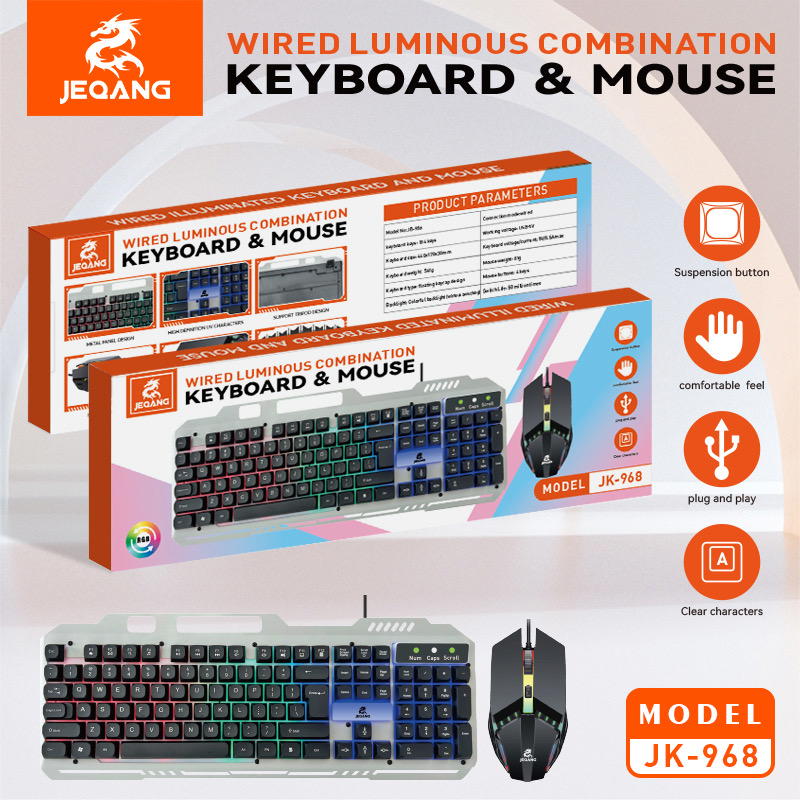 كيبورد +ماوس كيمنك RGB JK-968 Preview Image