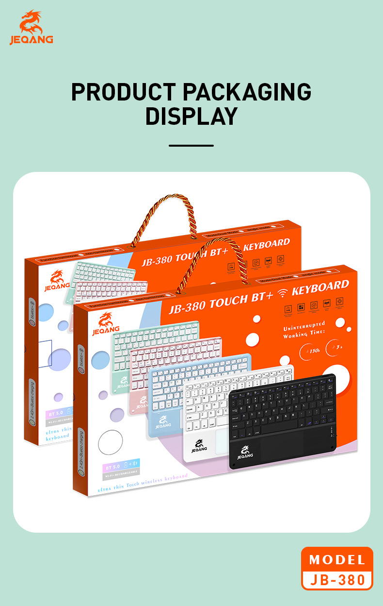 كيبورد+ماوس لمس وايرلس JB-380 Preview Image