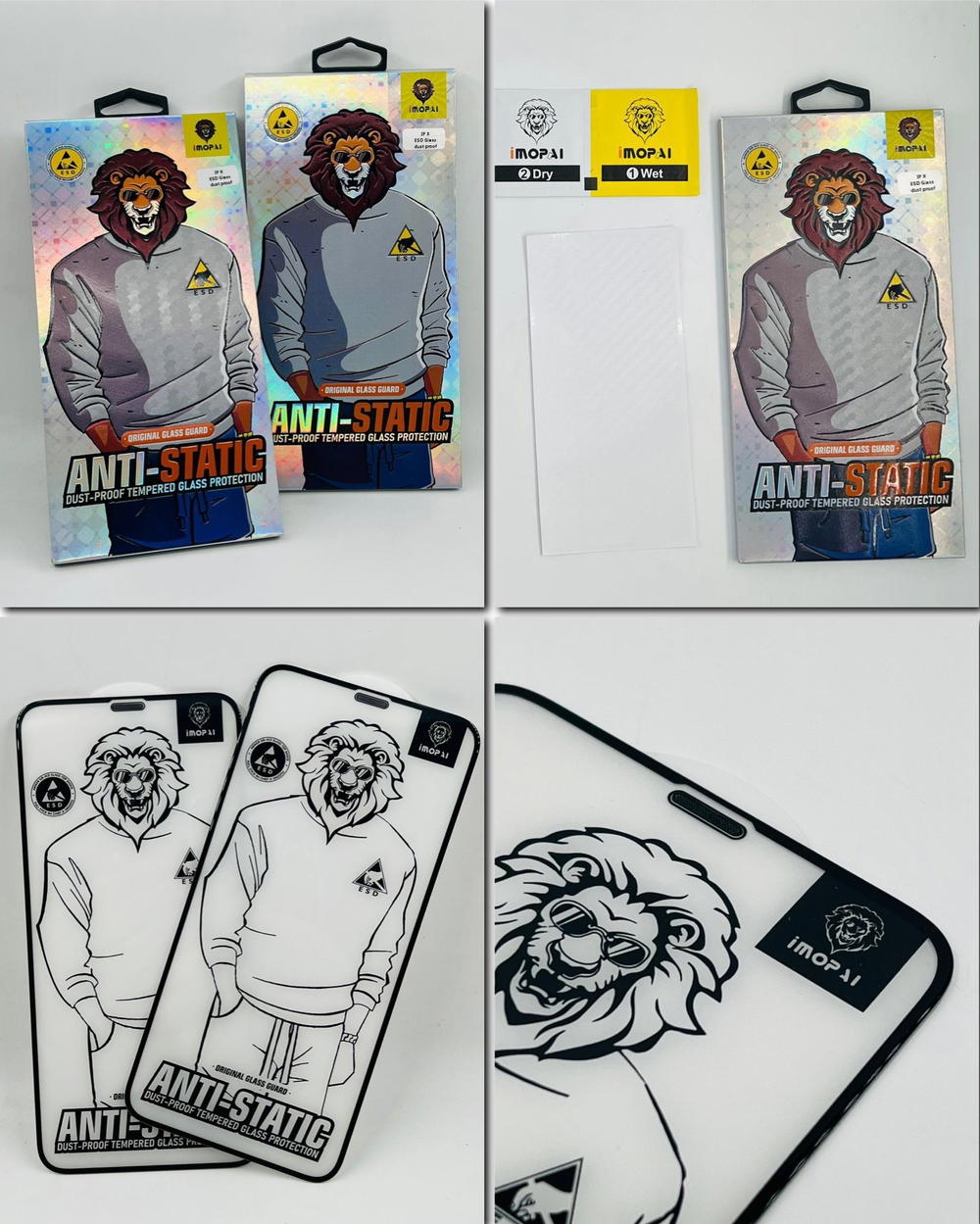 لاصق ايفون IMOPAI شفاف+ فلتر سماعة+لاصق ظهر Preview Image