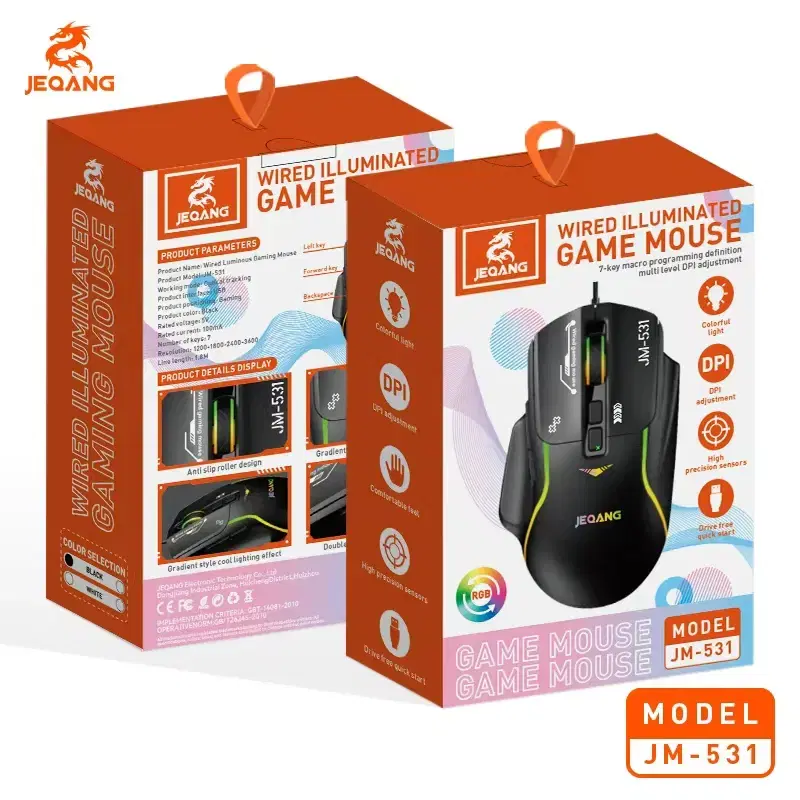 ماوس واير گيمنك احترافي JEQANQ JM-531 Preview Image