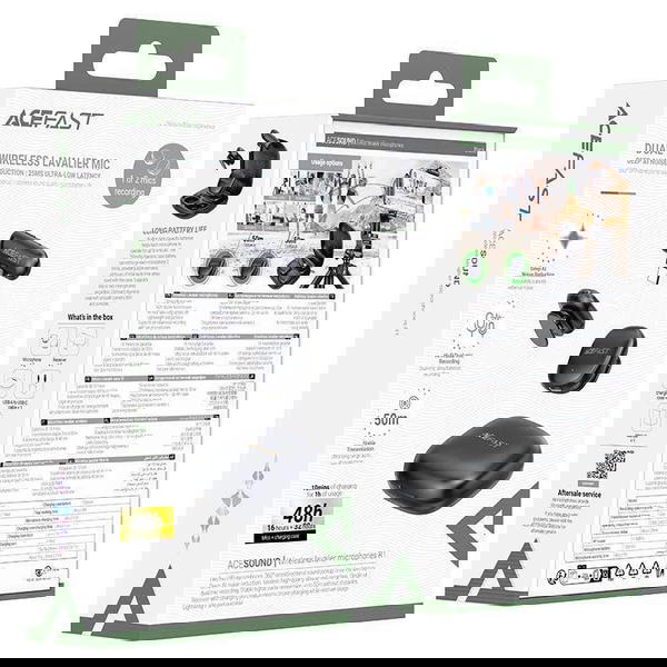 نك مايك وايرلس من ACEFAST R1 عزل والتقاط واضح Image 1 Preview