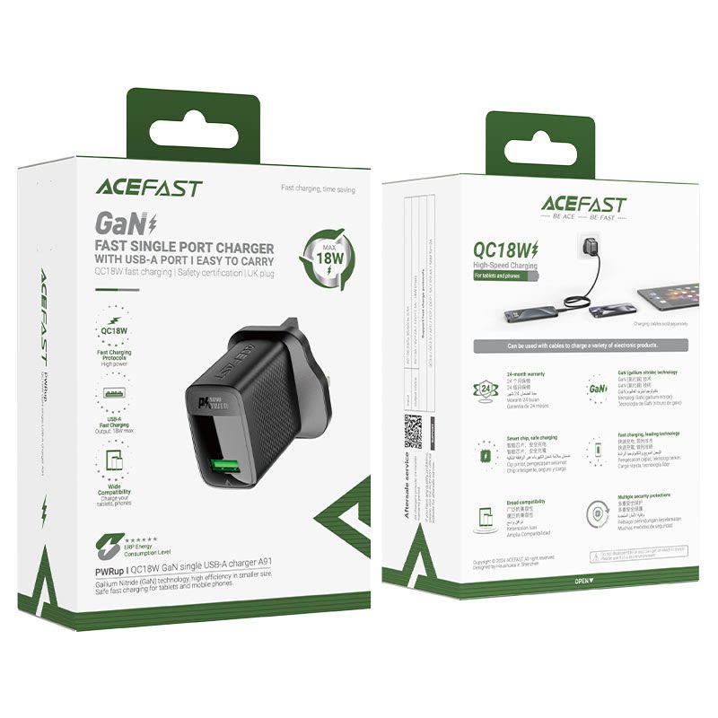 راس شاحن USB 18w ACEFASR A91 Preview Image