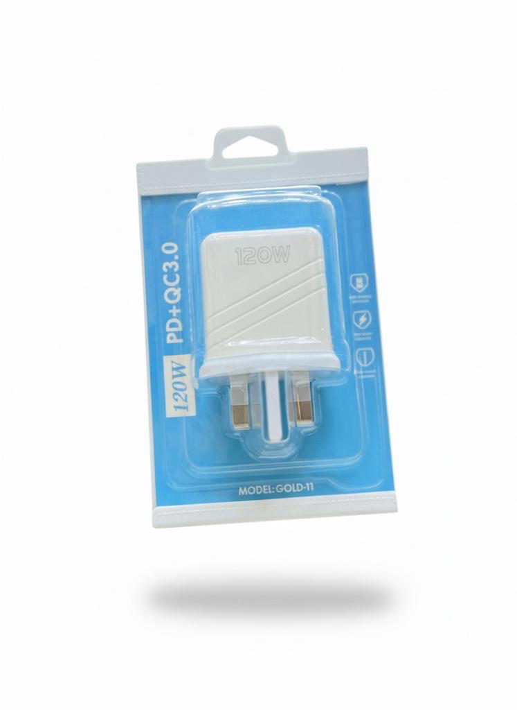 راس شاحن 120w سعر مناسب USB+PD Preview Image