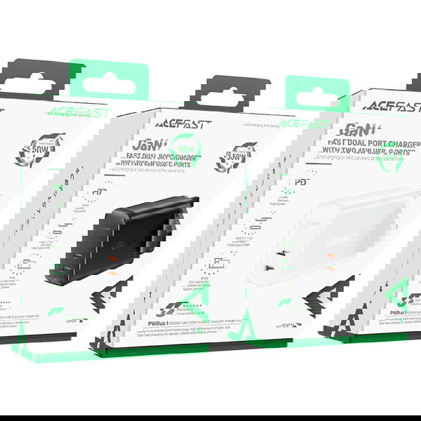 راس شاحن 2PD 50w ACEFAST A32 GAN Image 1 Preview