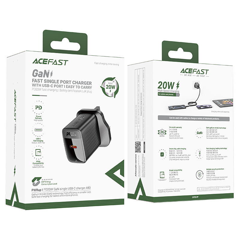 راس شاحن PD20w GAN ACEFAST A83 Preview Image