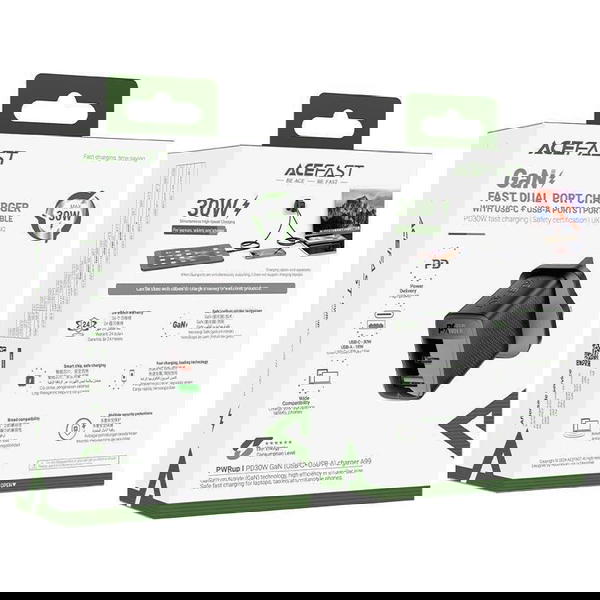 راس شاحن USB+PD30w GAN ACEFAST A99 Image 1 Preview