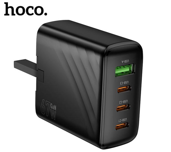 راس شاحن 3PD+USB67w hoco CS27B Image 2 Preview