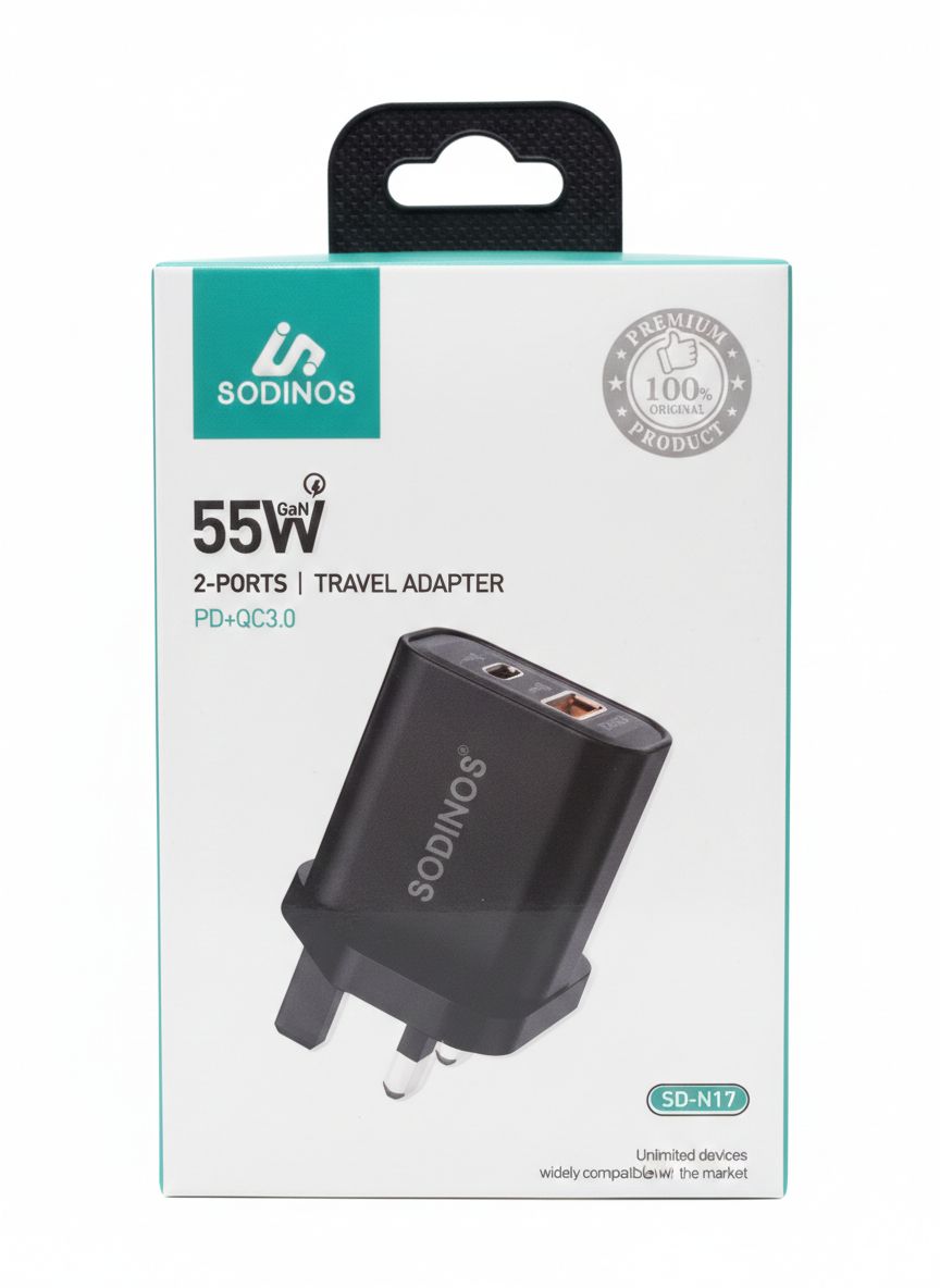 راس شاحن PD+USB55W SD-N17 Preview Image