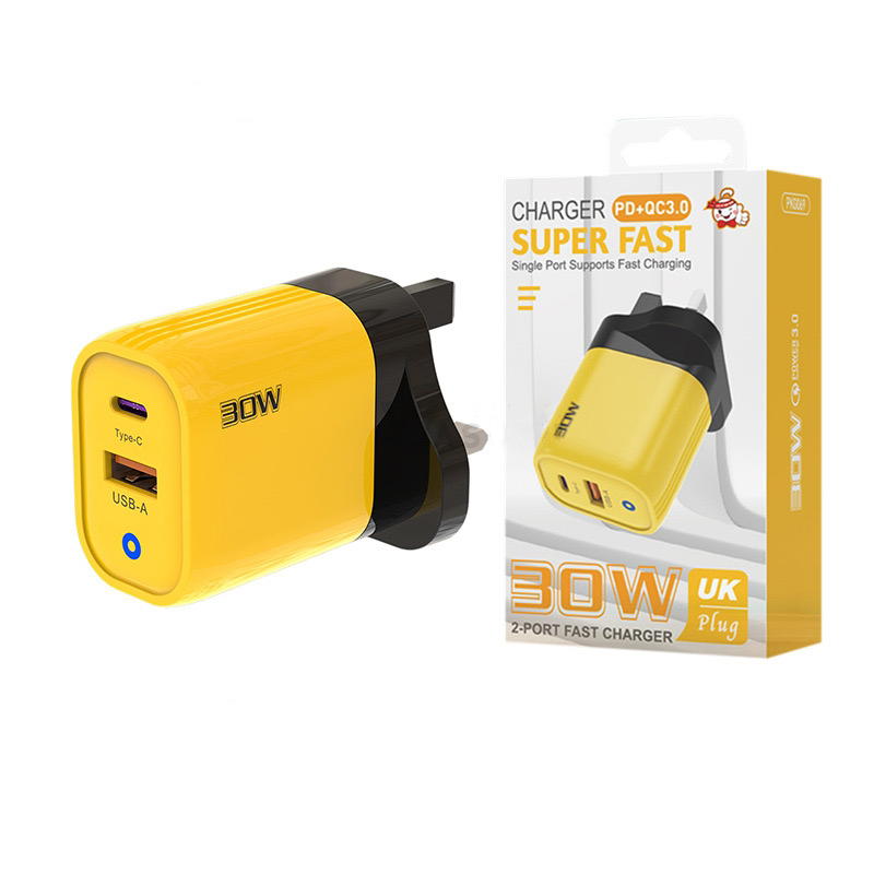 راس شاحن اصفر 069 PD+USB30W Preview Image