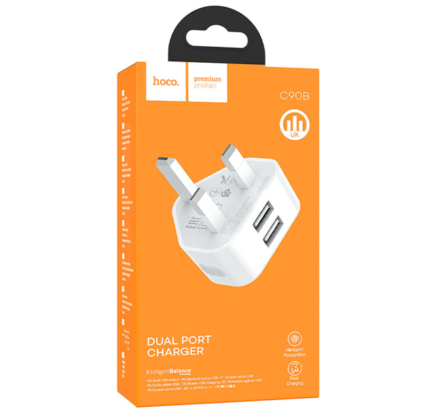 راس شاحن hoco C90B 2USB Preview Image