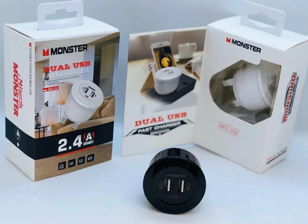 راس شاحن مونستر 09 2USB 2.4A Preview Image
