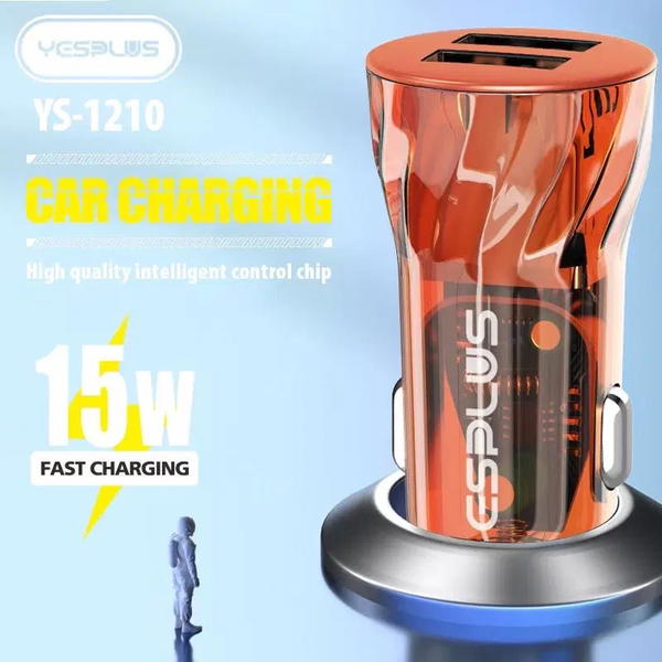 راس شاحن سيارة YS-1210 2USB 15w Image 2 Preview