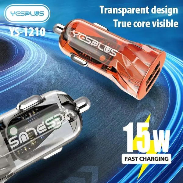 راس شاحن سيارة YS-1210 2USB 15w Image 3 Preview