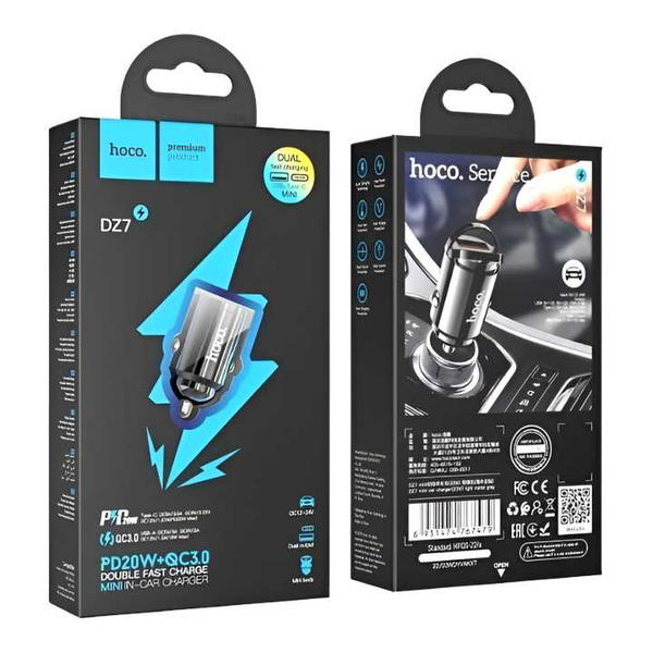 راس شاحن سيارة USB+PD20W DZ7 Image 3 Preview
