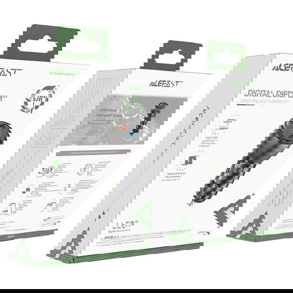 راس شاحن سيارة PD+USB63w ACEFAST B6 شاشة Image 1 Preview