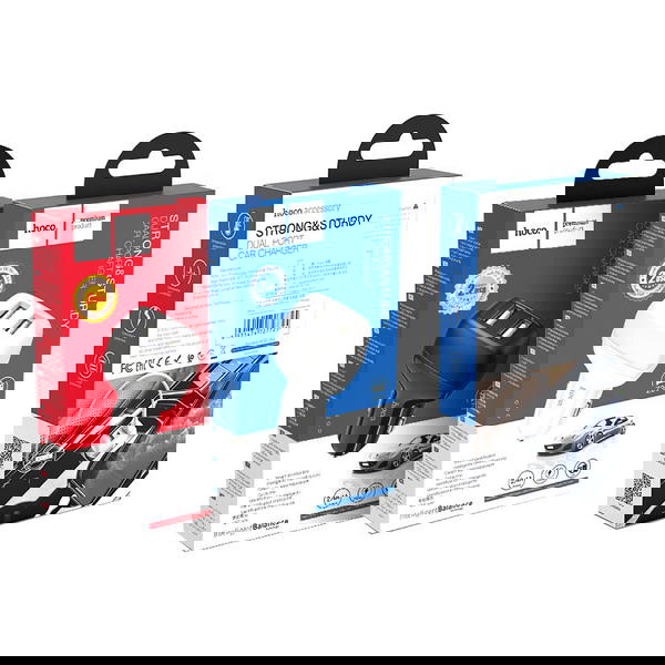 راس شاحن سيارة hoco Z36 2USB Image 1 Preview