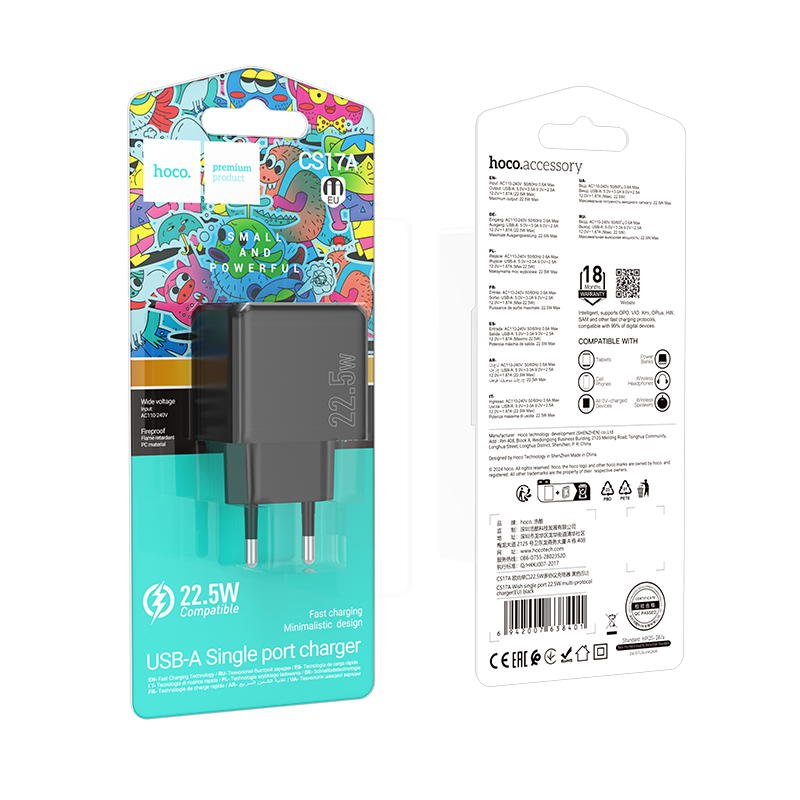 راس شحن hoco USB22W CS17A Preview Image