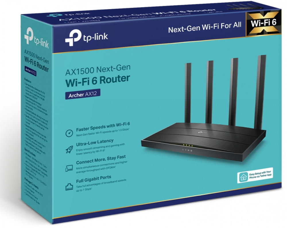 راوتر ماركة TP LINK AX12 Preview Image