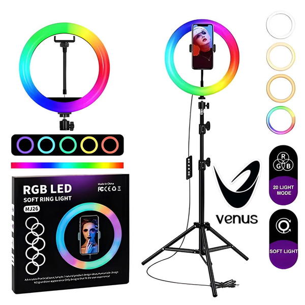 رنك لايت حجم 26 ضوء ملون +ابيض Image 1 Preview