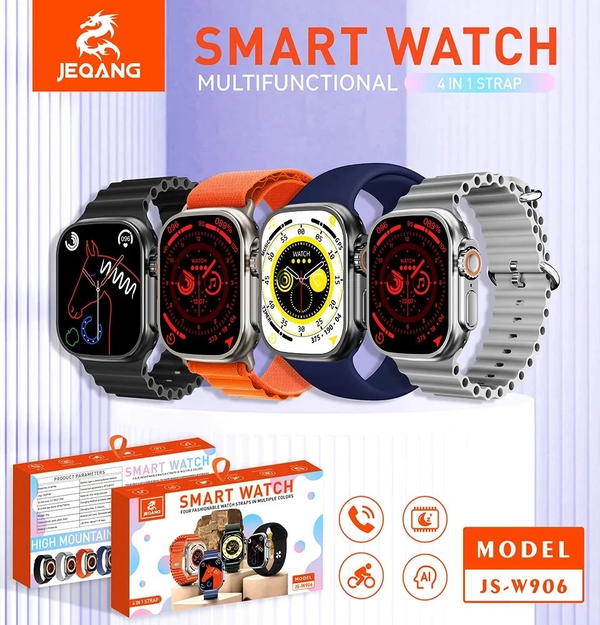 ساعة الترا ذكية  JEQUANG JS-w906 سيم كارت Image 1 Preview